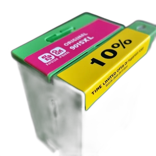 3d render, photorealistic, close-up, image, original, officejet, 9015xl, ink transparent PNG cut-out