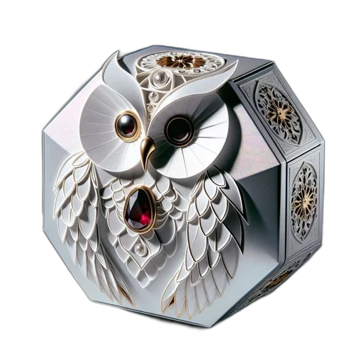 jewelry, robot, 3d render, concept art, fantasy art, photorealistic, elaborate, papercraft transparent PNG cut-out