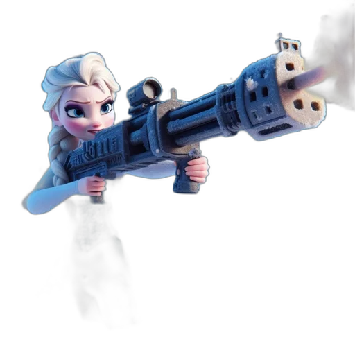 weapon, staff, robot, sword, concept art, 3d render, outer space, fire transparent PNG cut-out