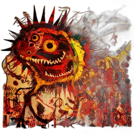 mask, creature, dragon, face, concept art, fantasy art, photorealistic, comic book art transparent PNG cut-out
