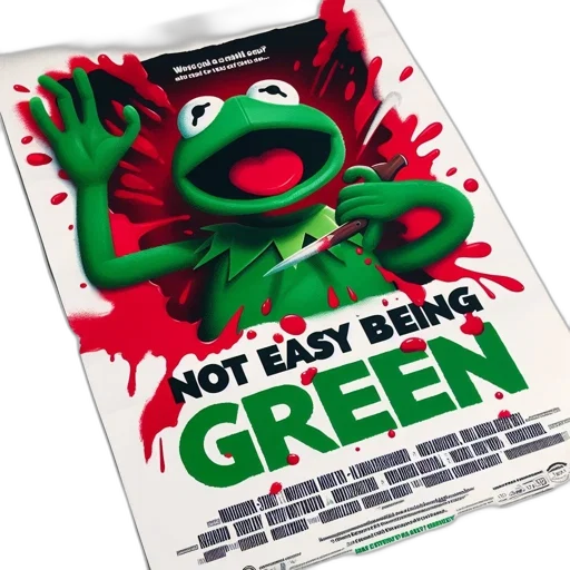 green, poster, film, titled, not, easy, being, featuring transparent PNG cut-out