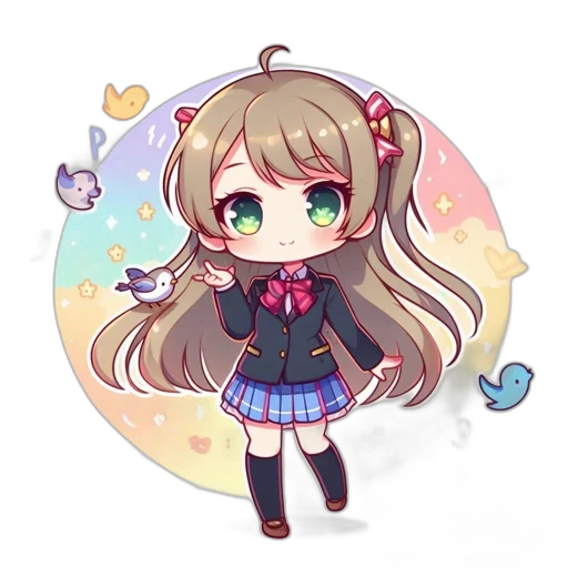 staff, creature, weapon, anime, pixel art, cartoon, fantasy art, dark transparent PNG cut-out