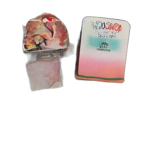 jewelry, food, vaporwave, 3d render transparent PNG cut-out
