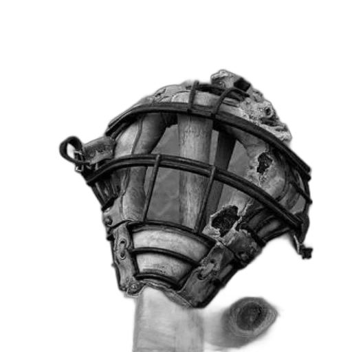 mask, crown, hat, staff, pencil sketch, concept art, photorealistic, 3d render transparent PNG cut-out