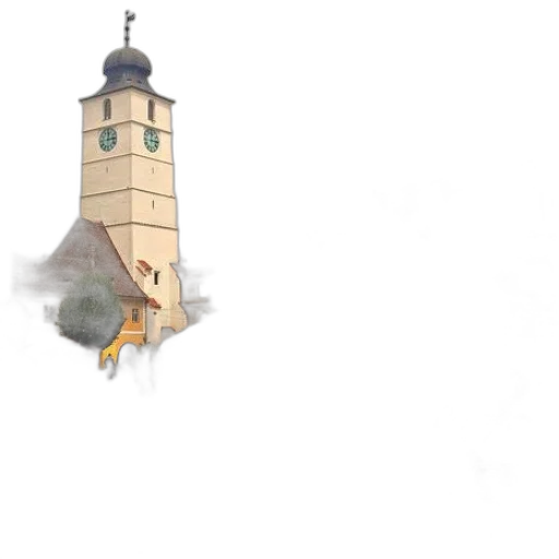 dragon, building, umbrella, sword, concept art, pixel art, fantasy art, 3d render transparent PNG cut-out