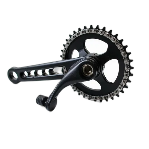weapon, staff, 3d render, close-up, image, bicycle, gear, system transparent PNG cut-out