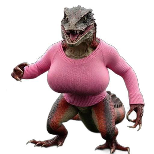 creature, dragon, animal, dress, 3d render, concept art, pixel art, fantasy art transparent PNG cut-out