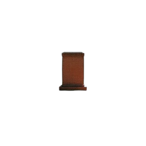 furniture, bottle, dress, hat, 3d render, pixel art, photorealistic, earth tones transparent PNG cut-out