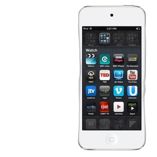 ipod, touch, various, apps transparent PNG cut-out