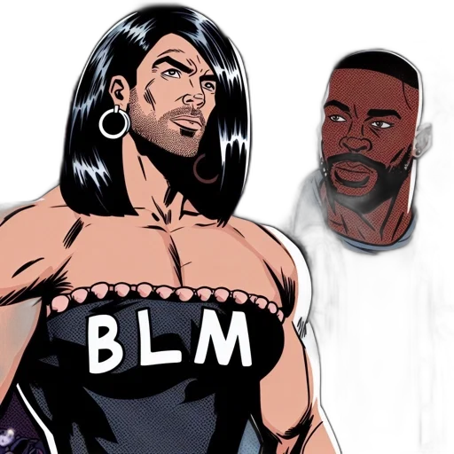 comic book art, concept art, cartoon, two, male, animated, characters, stand transparent PNG cut-out