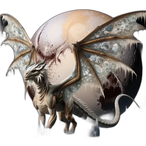 dragon, creature, mask, animal, concept art, fantasy art, 3d render, photorealistic transparent PNG cut-out