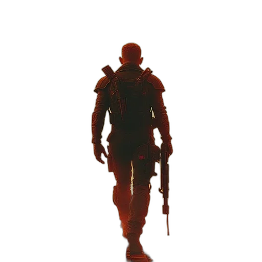 robot, weapon, staff, sword, concept art, pixel art, 3d render, cyberpunk transparent PNG cut-out