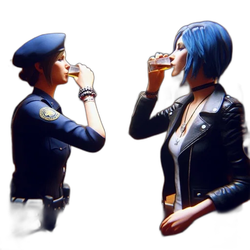 jacket, bottle, concept art, photorealistic, 3d render, comic book art, neon lights, blue transparent PNG cut-out