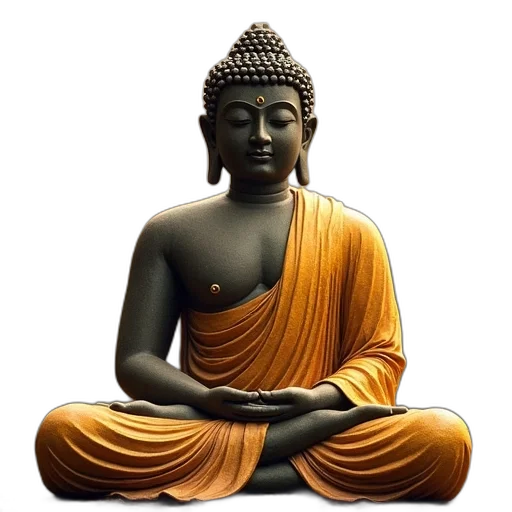 photorealistic, 3d render, concept art, buddha transparent PNG cut-out
