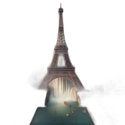 building, dress, umbrella, bottle, concept art, photorealistic, watercolor, fantasy art transparent PNG cut-out
