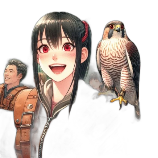 staff, animal, face, jacket, concept art, anime, fantasy art, photorealistic transparent PNG cut-out