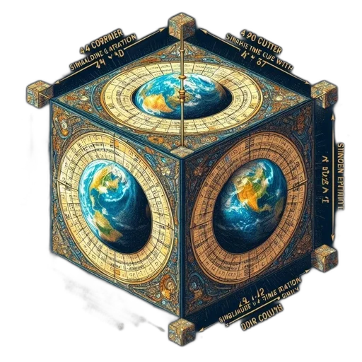 jewelry, concept art, fantasy art, pixel art, intricate, celestial, cube, golden transparent PNG cut-out