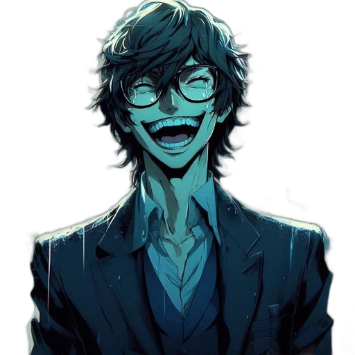 face, mask, creature, jacket, cartoon, comic book art, anime, concept art transparent PNG cut-out