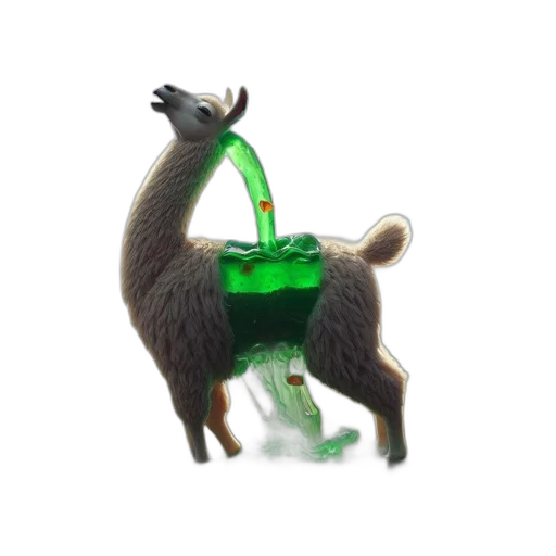animal, staff, creature, bottle, 3d render, concept art, fantasy art, green transparent PNG cut-out