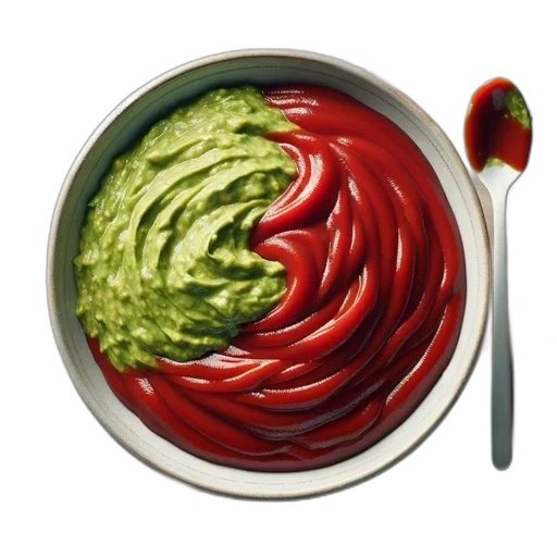 food, hair, mask, photorealistic, 3d render, red, green, image transparent PNG cut-out