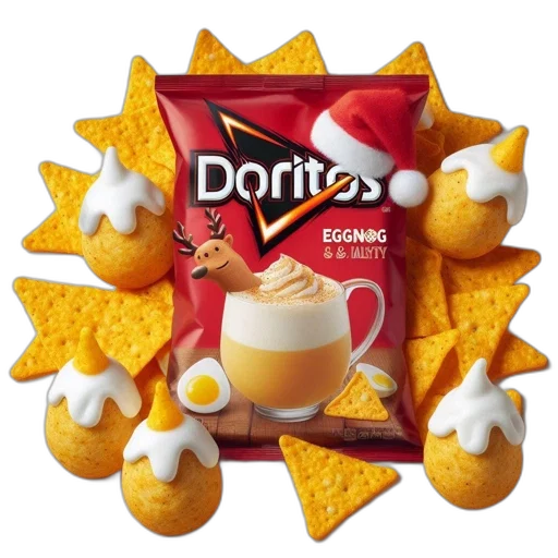 food, crown, imaginative, festive, holiday-themed, doritos, features, playful transparent PNG cut-out