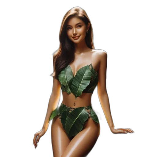 dress, fantasy art, photorealistic, concept art, oil painting, green, earth tones, woman transparent PNG cut-out