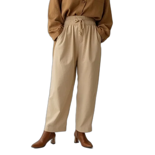 jacket, dress, staff, earth tones transparent PNG cut-out