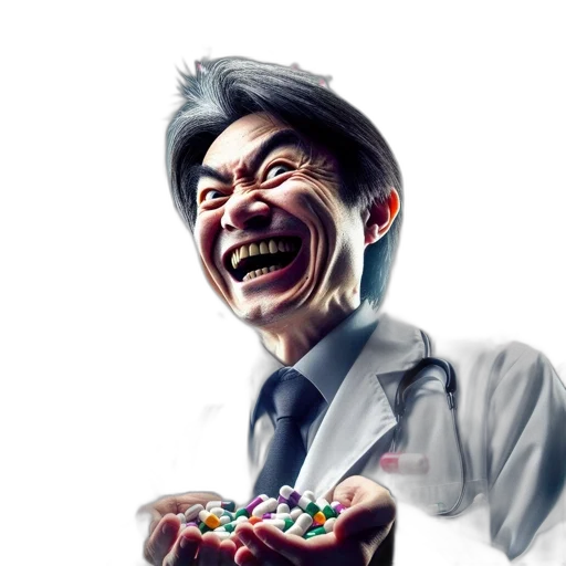 staff, food, photorealistic, concept art, 3d render, pixel art, doctor, exaggerated transparent PNG cut-out