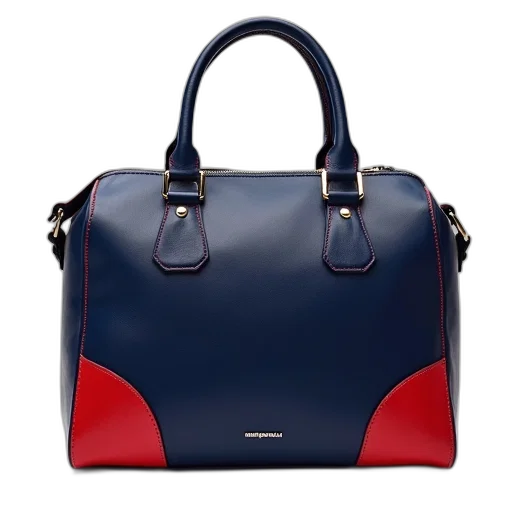 marcy, shoulder, bag, navy, red, blue, accents transparent PNG cut-out