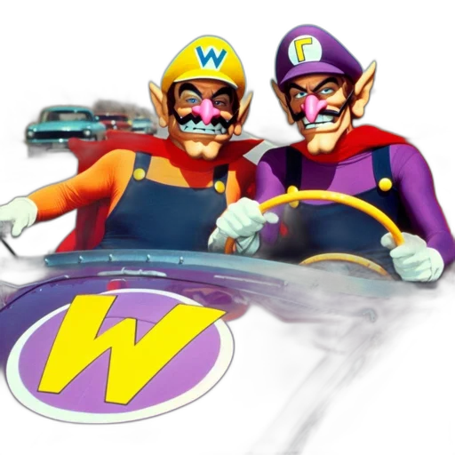 weapon, concept art, comic book art, 3d render, two, anthropomorphic, cars, named transparent PNG cut-out