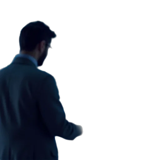 jacket, staff, face, robot transparent PNG cut-out