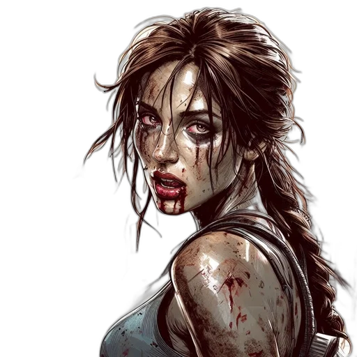 comic book art, concept art, fantasy art, photorealistic, intensely, dramatic, illustration, portrays transparent PNG cut-out