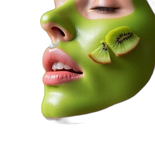 mask, face, creature, crown, photorealistic, 3d render, green, neon transparent PNG cut-out