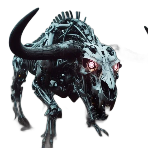 robot, dragon, creature, animal, concept art, 3d render, fantasy art, cyberpunk transparent PNG cut-out