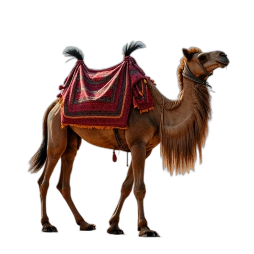animal, staff, concept art, photorealistic, fantasy art, 3d render, camel, colorful transparent PNG cut-out