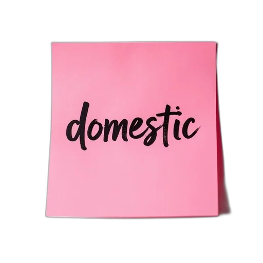furniture, dress, pink, sticky, note, word, domestic, written transparent PNG cut-out
