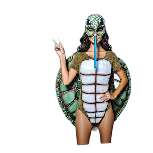 creature, mask, animal, dress, concept art, vaporwave, package, spirit transparent PNG cut-out