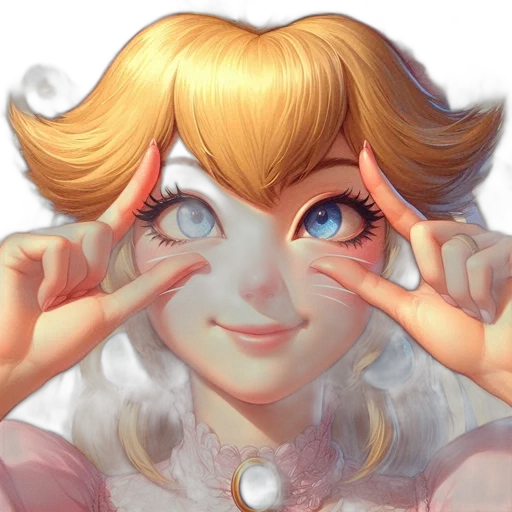 face, crown, mask, anime, concept art, photorealistic, 3d render, pastel transparent PNG cut-out