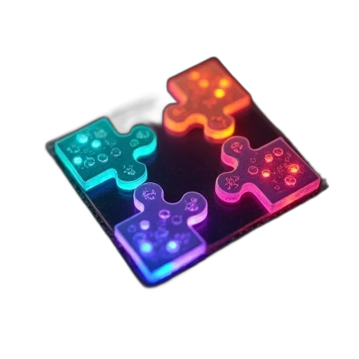 3d render, pixel art, vaporwave, cyberpunk transparent PNG cut-out