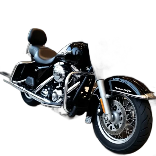 weapon, 3d render, photorealistic, concept art, cartoon, black, motorcycle, parked transparent PNG cut-out