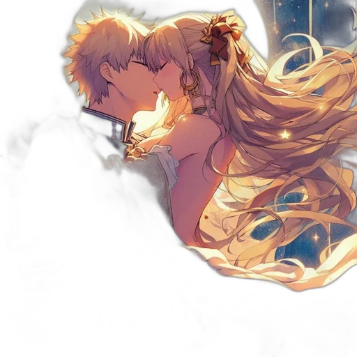 crown, anime, watercolor, fantasy art, concept art, underwater, fire, outer space transparent PNG cut-out