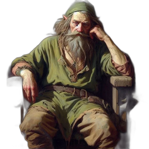 face, staff, furniture, concept art, oil painting, fantasy art, photorealistic, forest transparent PNG cut-out