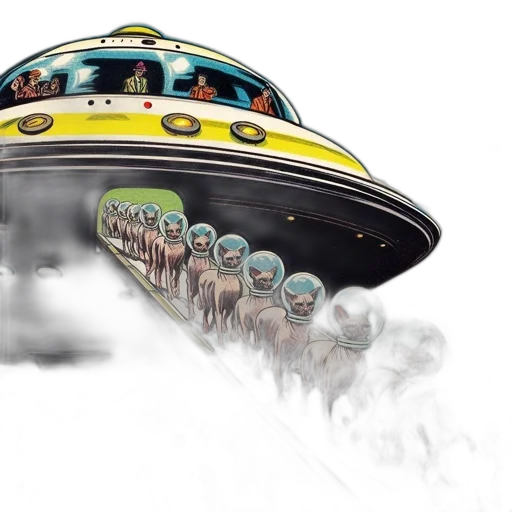 car, creature, robot, hat, concept art, photorealistic, fantasy art, outer space transparent PNG cut-out