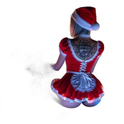 dress, robot, hat, 3d render, concept art, photorealistic, fantasy art, woman transparent PNG cut-out