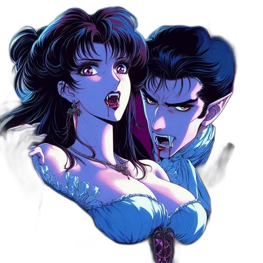 vaporwave, anime, concept art, comic book art, neon lights, underwater, fire, night transparent PNG cut-out