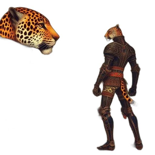animal, mask, creature, weapon, concept art, 3d render, fantasy art, pixel art transparent PNG cut-out