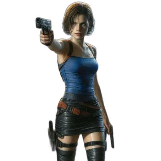 weapon, concept art, 3d render, photorealistic, pixel art, woman, blue, tank transparent PNG cut-out