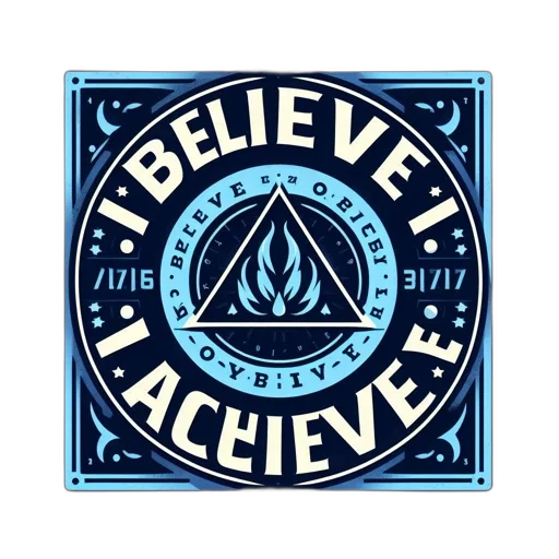 elaborate, vintage-style, poster, presents, central, flaming, triangle, encircled transparent PNG cut-out