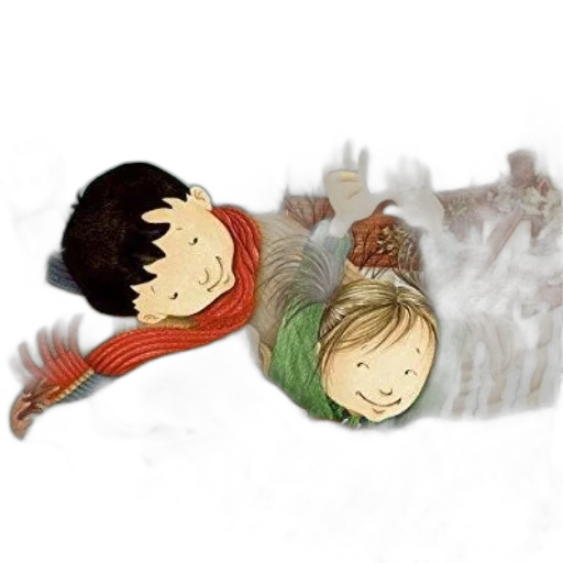 fantasy art, concept art, snow, forest, children, book, titled, thanks transparent PNG cut-out