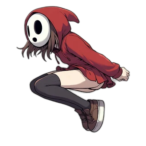 mask, creature, jacket, robot, concept art, pixel art, anime, watercolor transparent PNG cut-out